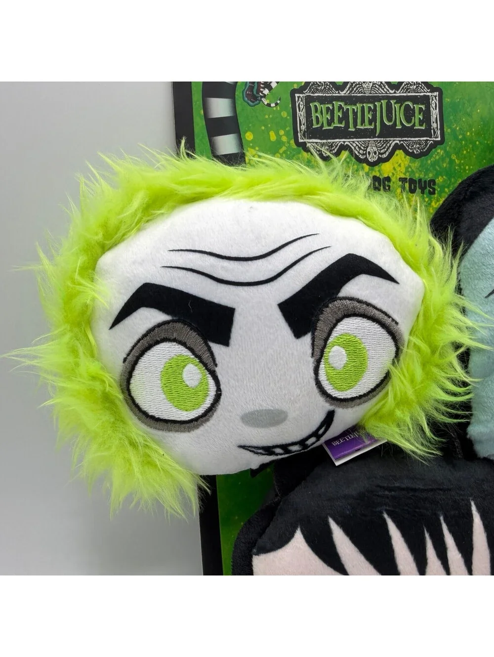 Beetlejuice Lydia Deetz Shrunken Head Guy 3 Pack Plush Squeaky Dog Toy Halloween
